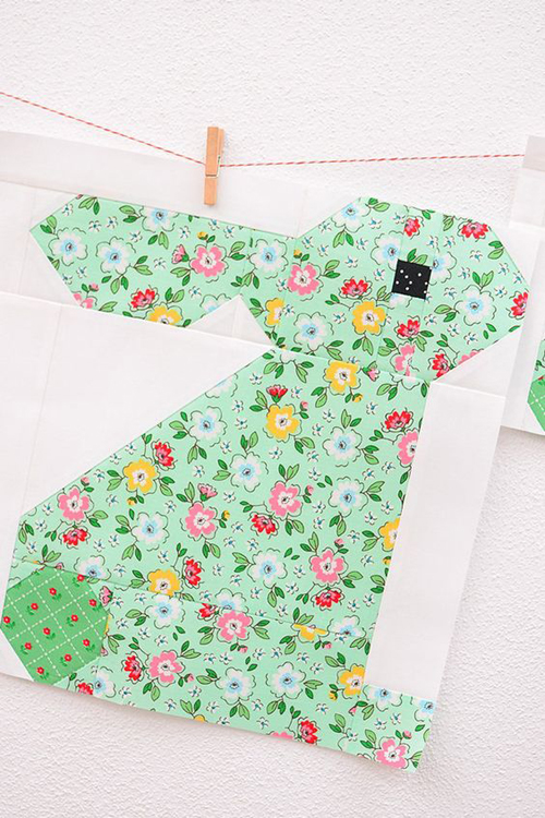Green Bunny Quilt Pattern