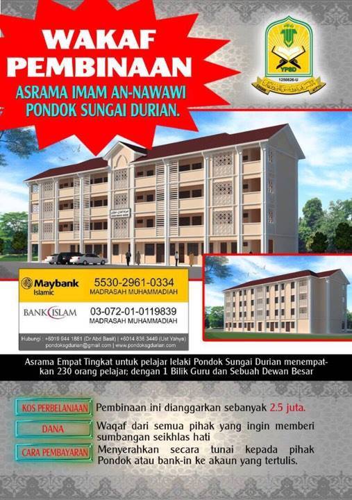 WAKAF PEMBINAAN ASRAMA