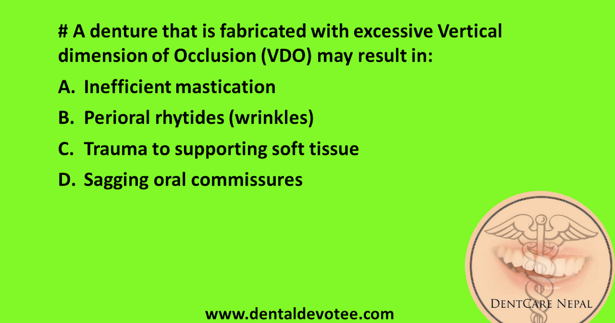 Dentosphere World of Dentistry Vertical Dimension of Occlusion (VDO)