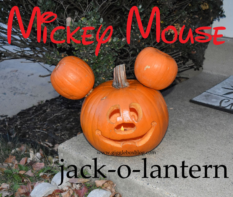 Mickey Mouse jackolantern Gigglebox Tells it Like it is