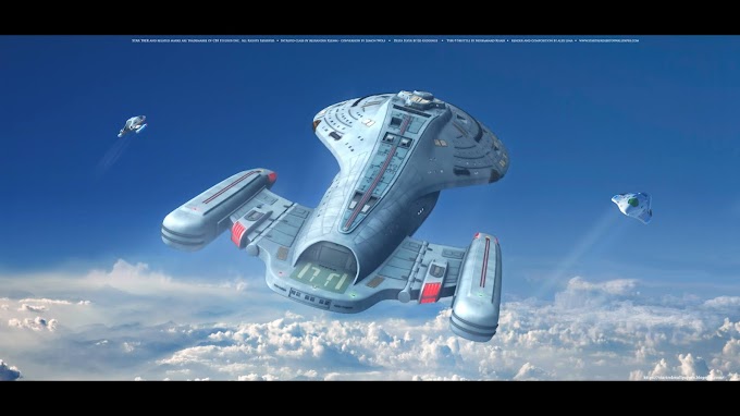 USS Voyager Take Off Out of Atmosphere