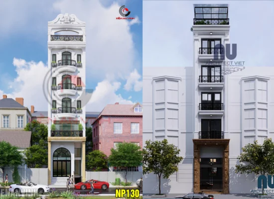 desain tampak depan rumah klasik 3 lantai