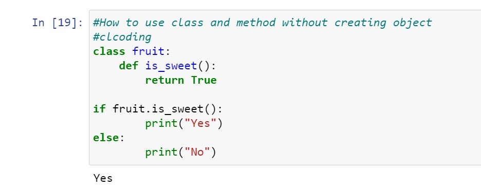How to use class and method without creating object ~ Computer ...