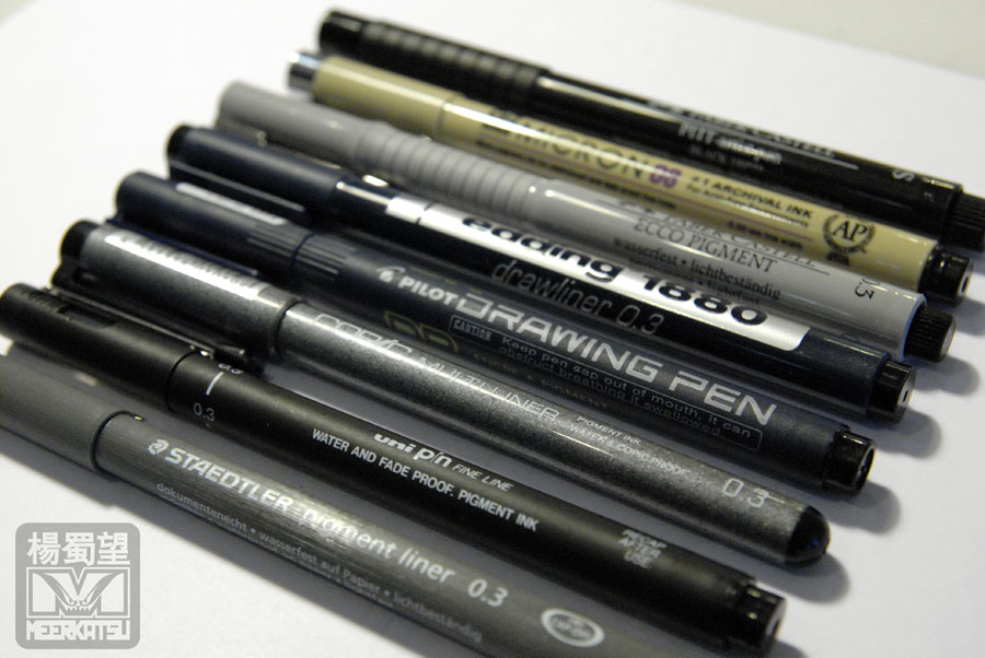 Meerkatsu Art: Review: Fineliner Pens