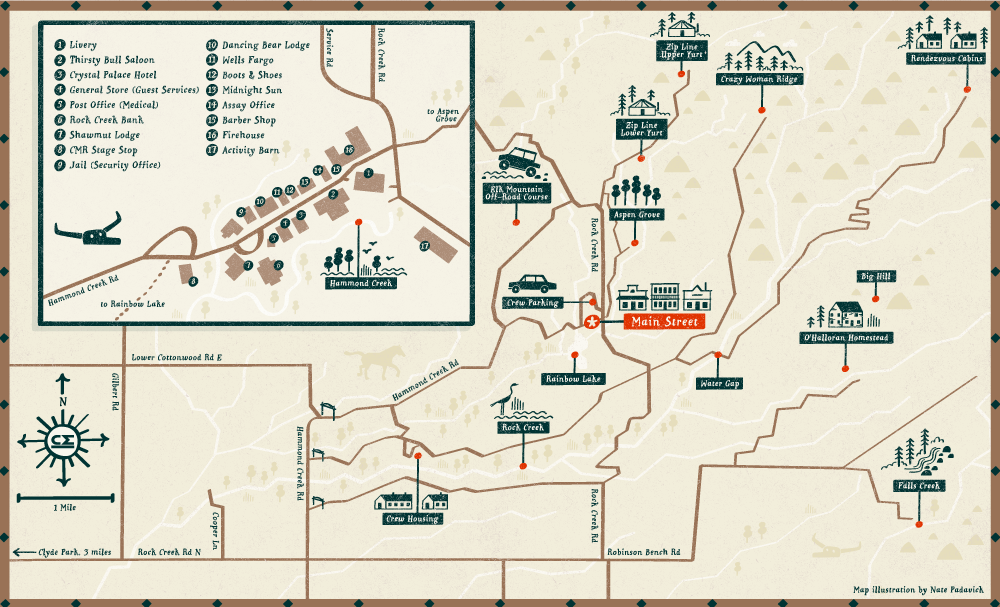 I Draw Maps Illustrated Map of a Private Ranch in Clyde Park, Montana