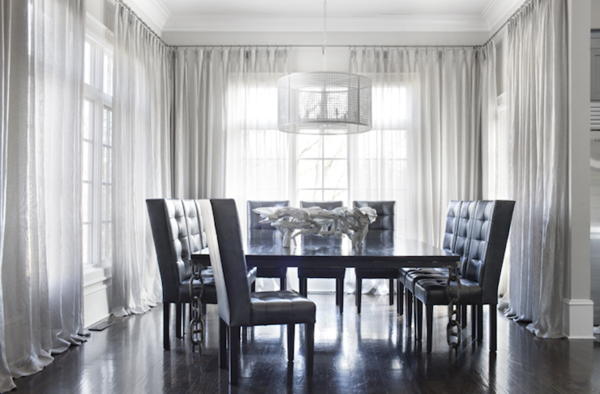 Beautiful examples of leather chairs for dining room!