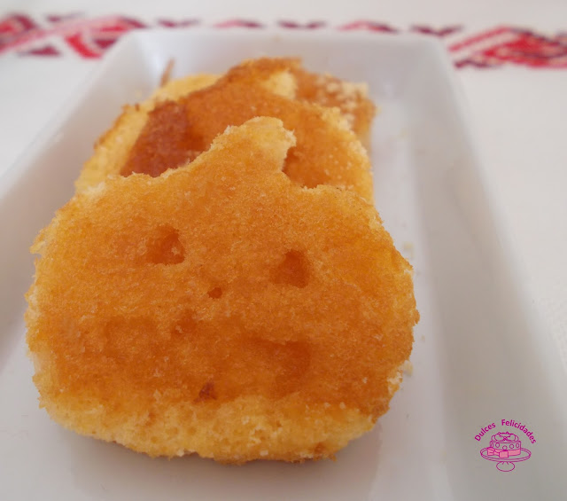 Calabazas de bizcocho para la merienda de Halloween