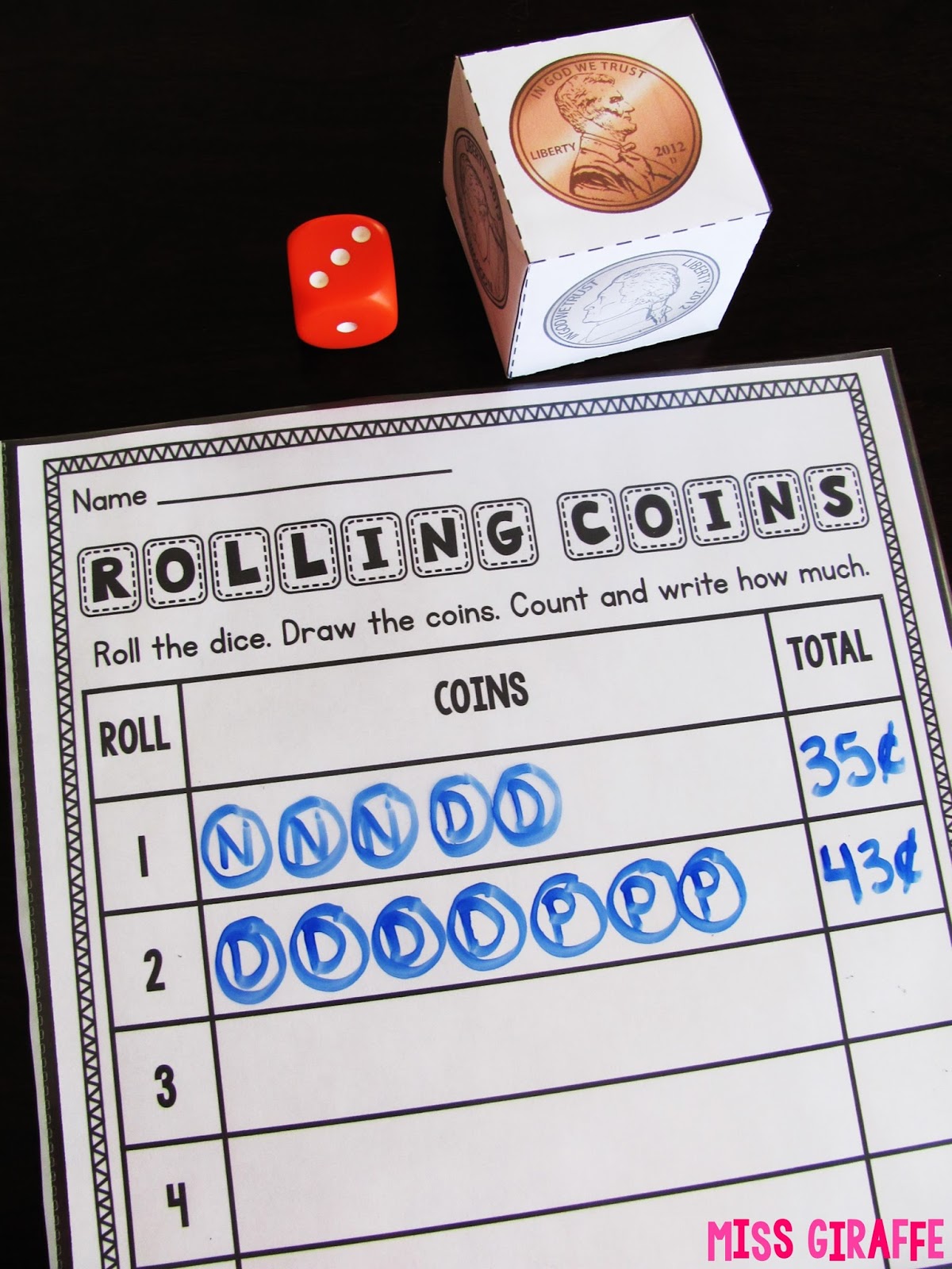 Miss Giraffe's Class Teaching Money