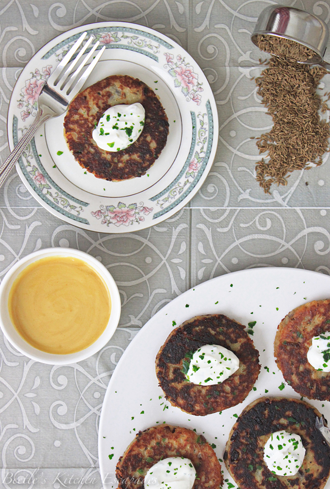 Beetle's Kitchen Escapades Potato and Caraway Cakes by Darina Allen