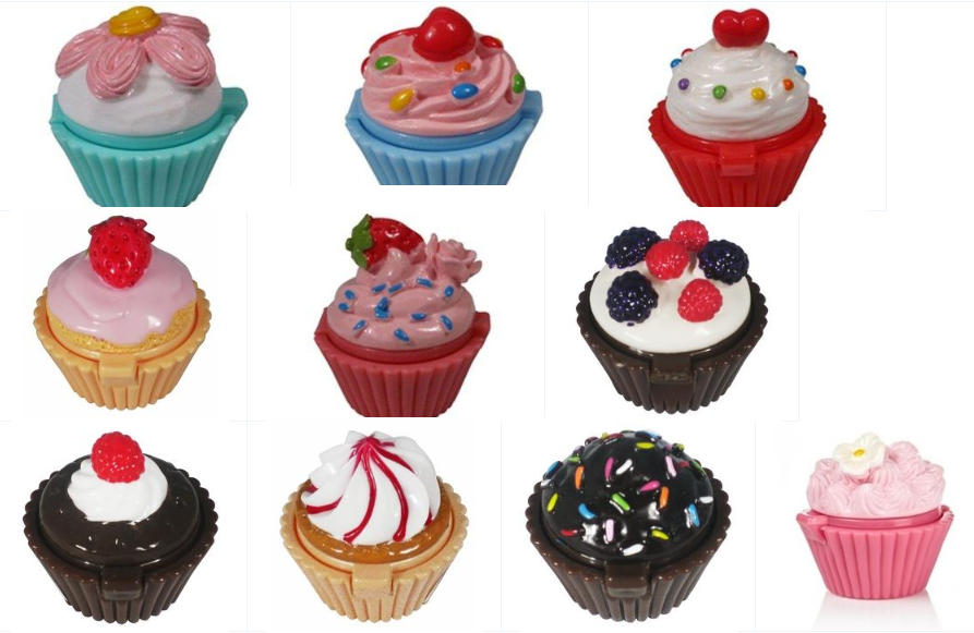 Chat with Vera Delightful Mini Cupcake Natural Lip Balms for girls