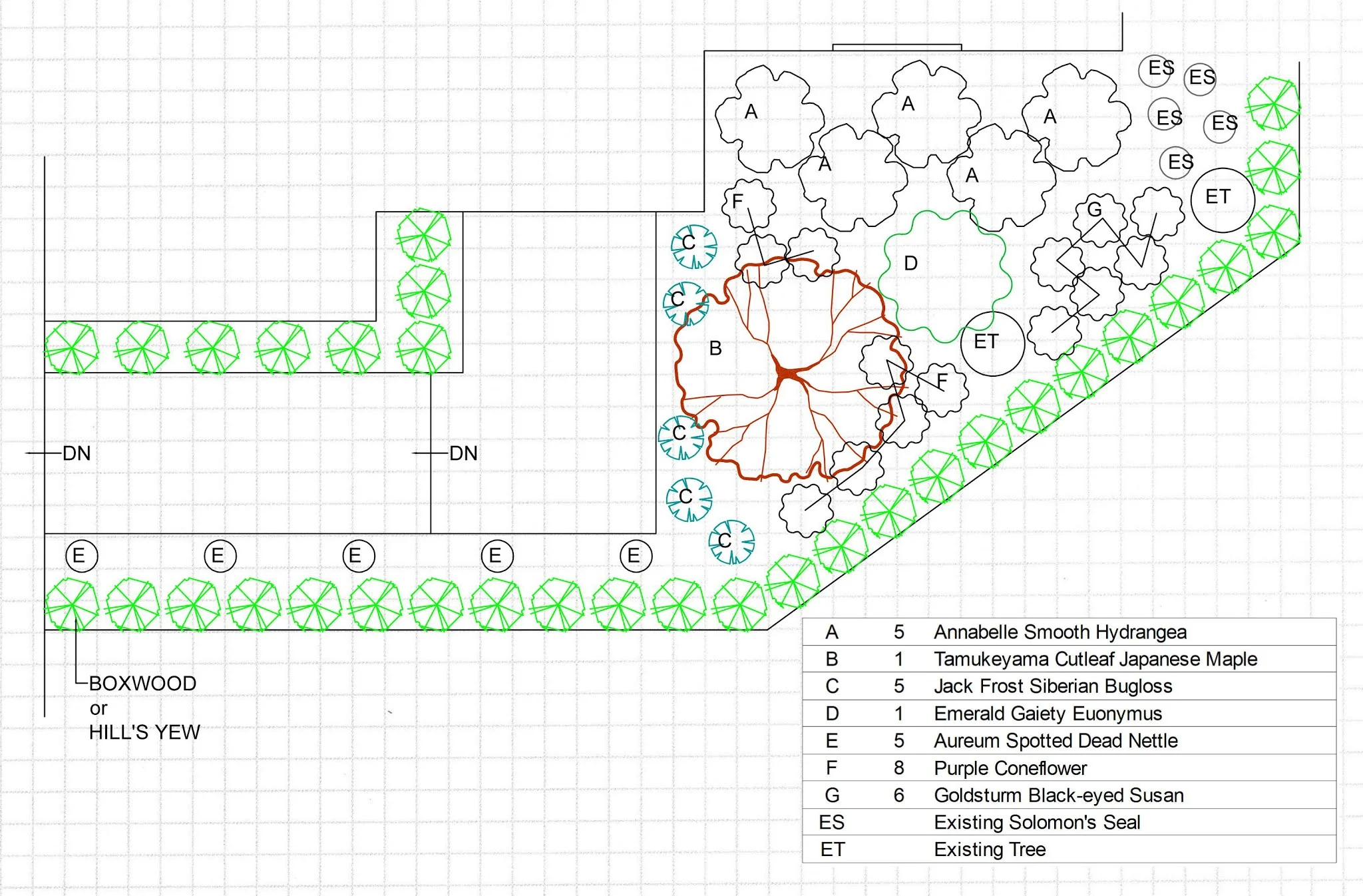 front garden plan