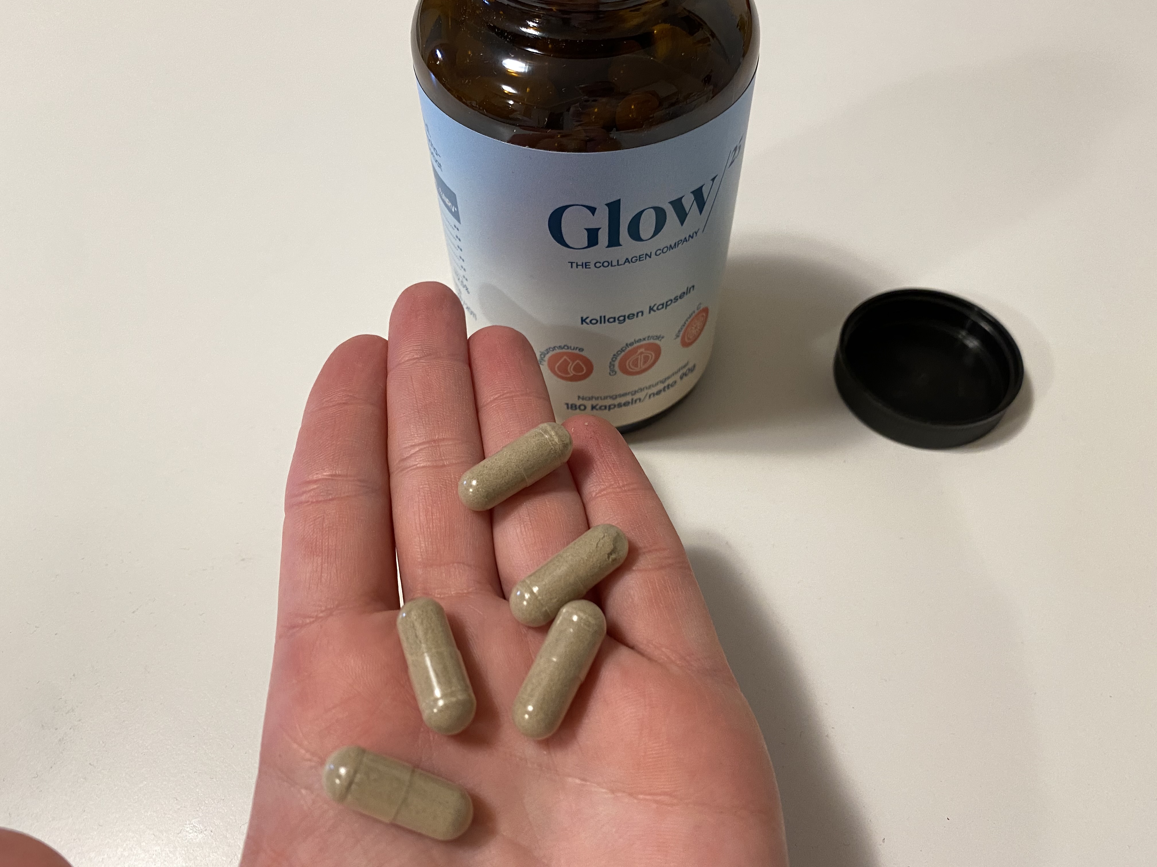 Produkttest Glow/25 Kollagen