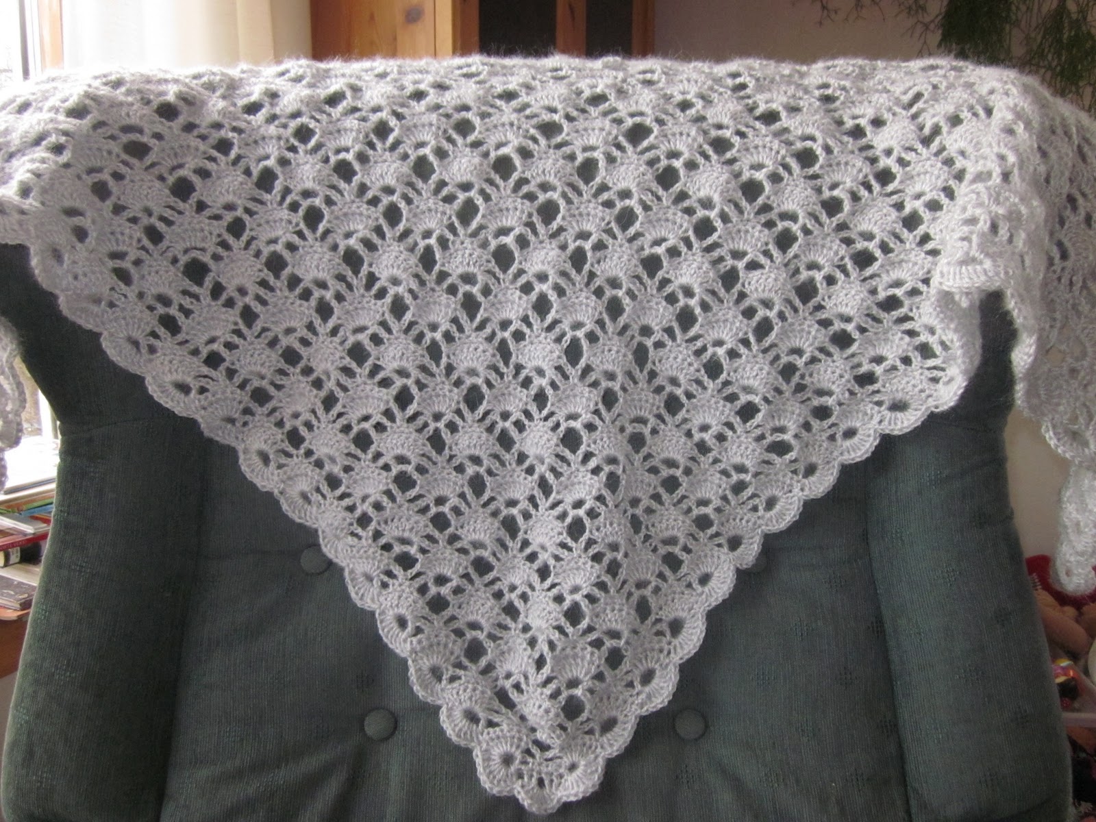 Crochet Triangle Shawl