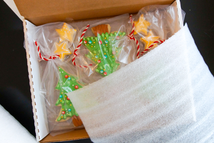 how to package decorated cookies for shipping