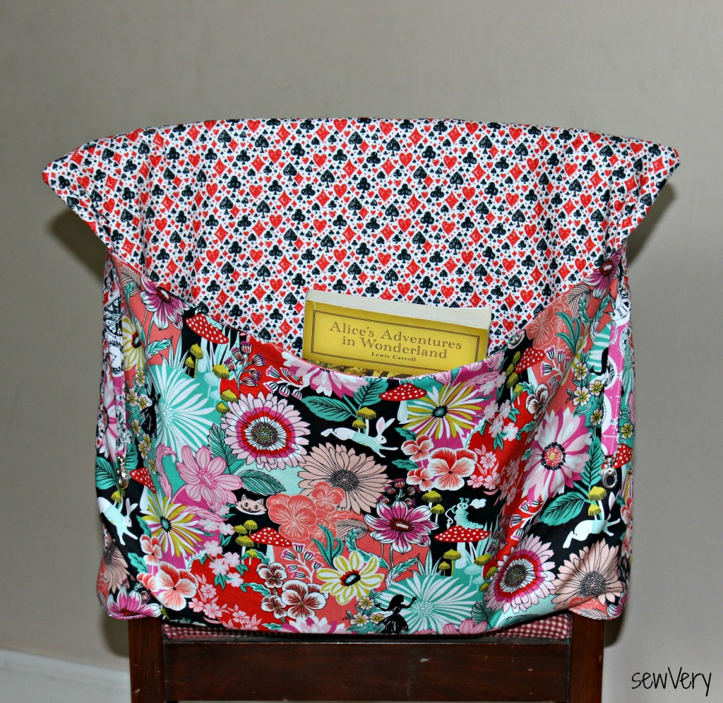 sewVery Wonderland Blog Hop Chair Pocket Tutorial