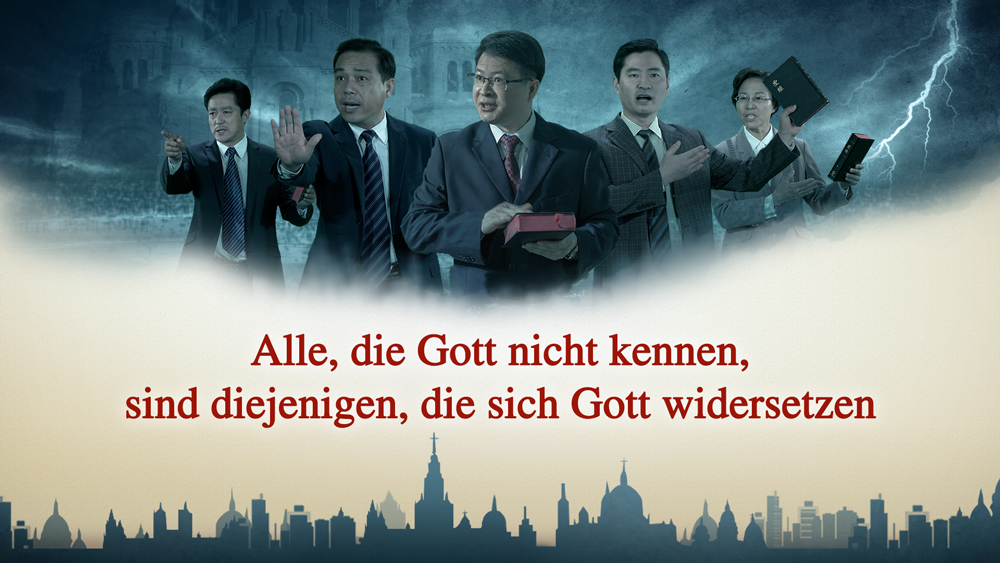 Den Östlichen Blitz untersuchen Alle Menschen, die Gott nicht kennen, sind Menschen, die sich