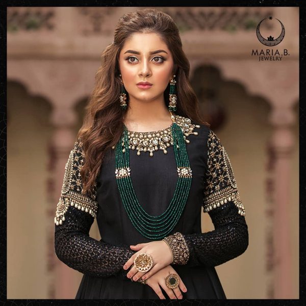 Alizeh Shah Stunning Shoot for Maria B Jewelry