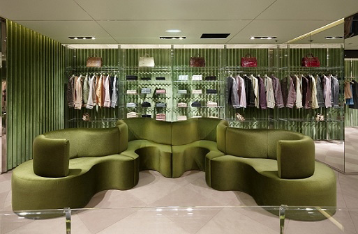 Boutique Prada Paris - Clover Leaf sofa by Verner Panton