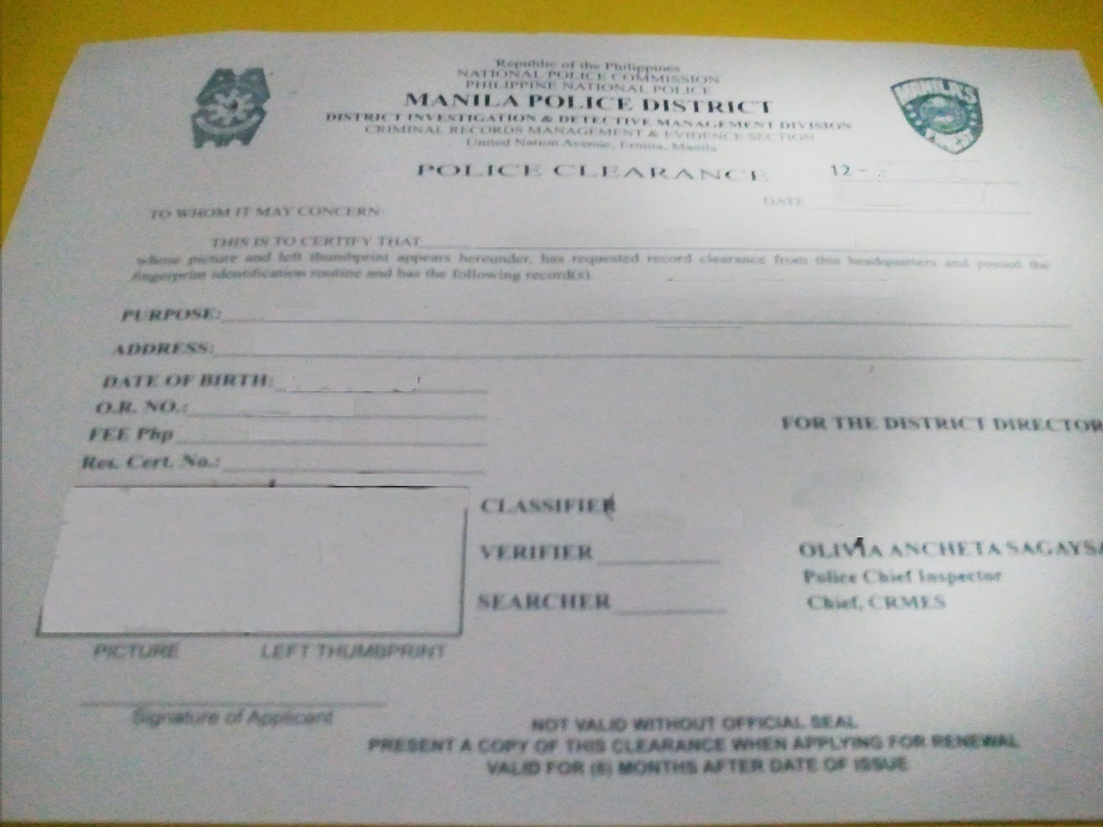 THOUGHTPICK ! EASY STEPS IN GETTING YOUR POLICE CLEARANCE