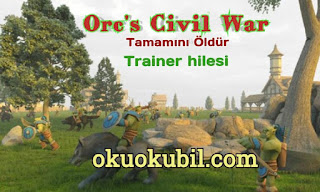 Orcs Civil War PC Tamamını Yok Et, Kaynak ve Trainer + 9 Hilesi İndir