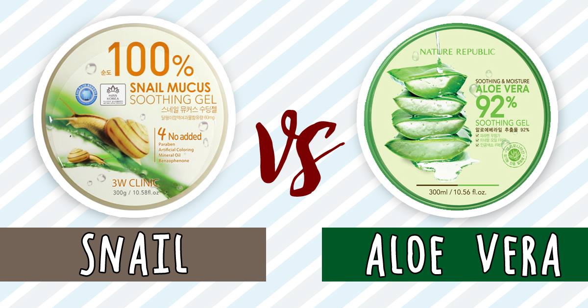 Snail Gel versus Aloe Vera Gel Kikay Department
