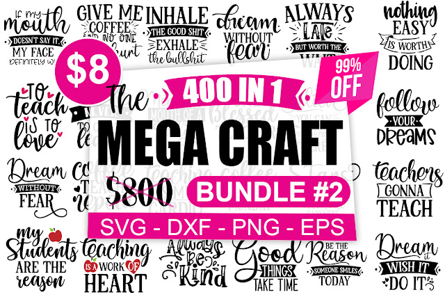 Download The Mega Craft Bundle Vol 2 SVG Cut Files