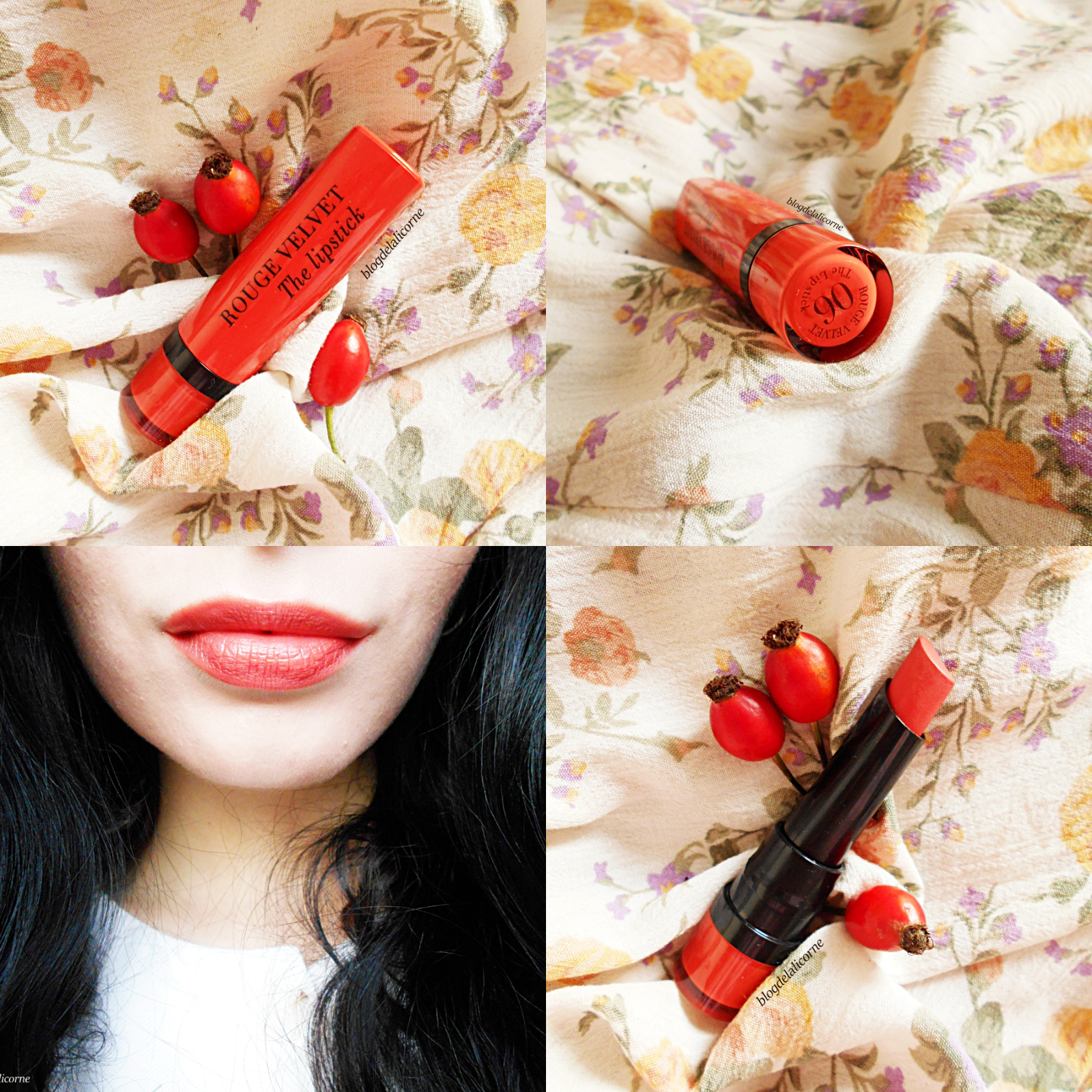 BOURJOIS Paris Rouge Velvet The Lipstick 06 Abrico´dabra! recenzia