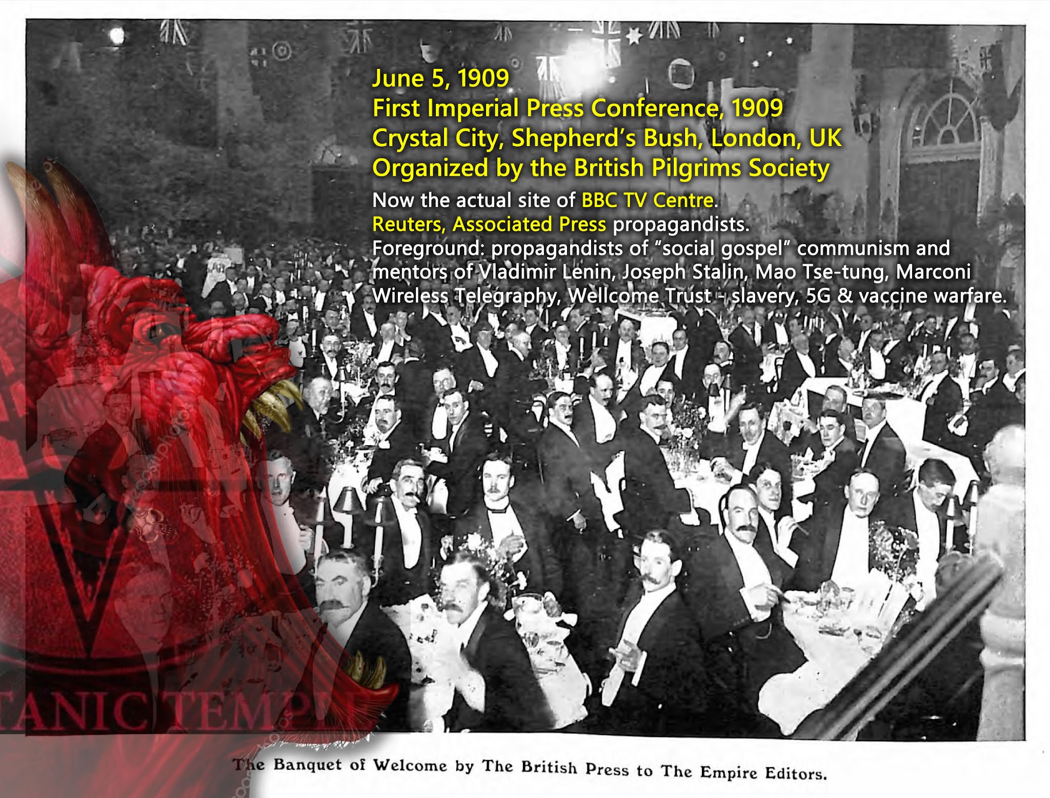 AFI. (Sep. 10, 2021). June 5, 1909: The day British & American Pilgrims Society slavery-demons formally began the takeover of all public and private life globally. Americans for Innovation.