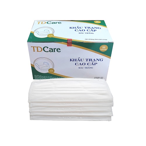 Khẩu Trang Y Tế TDCare 4 Lớp màu Trắng