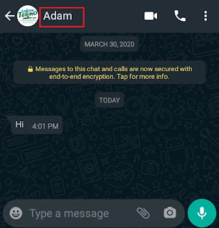 the phone number added to whatsapp