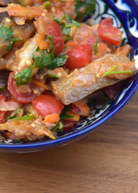 Keeping Things Simple... Summer eggplant salad recipe
