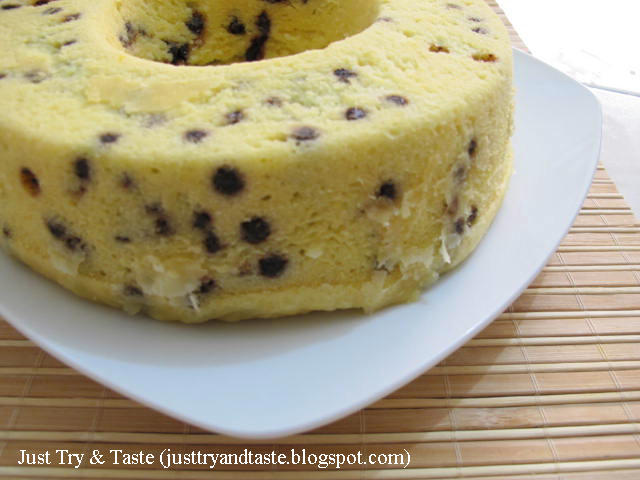 Resep Cake Kukus Tape Singkong & Chocolate Chips JTT