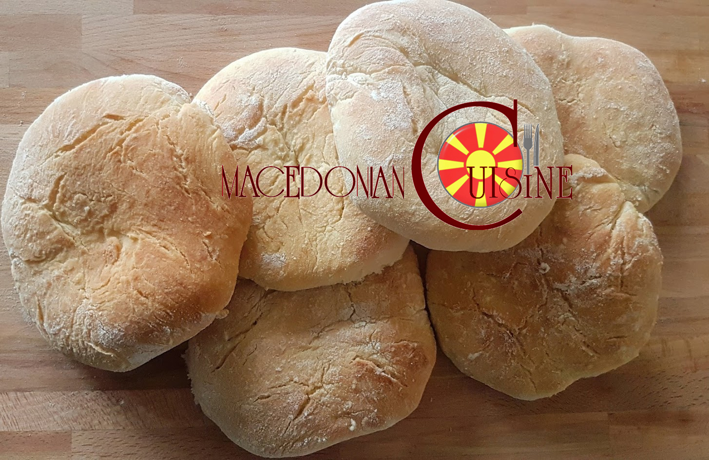 HOMEMADE DELICIOUS SMALL BREAD (LEPINJE) Macedonian Cuisine