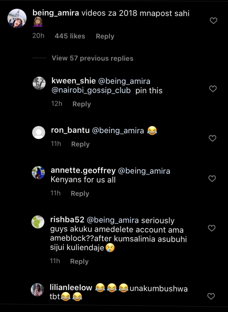 Amira instagram comments Amira instagram comments