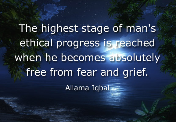 The highest stage of man's ethical progress is reached when he becomes