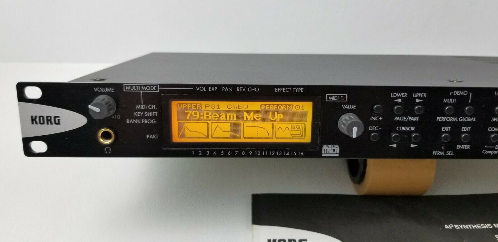 MATRIXSYNTH Korg N1R Rack Mount Synthesizer SN 001416