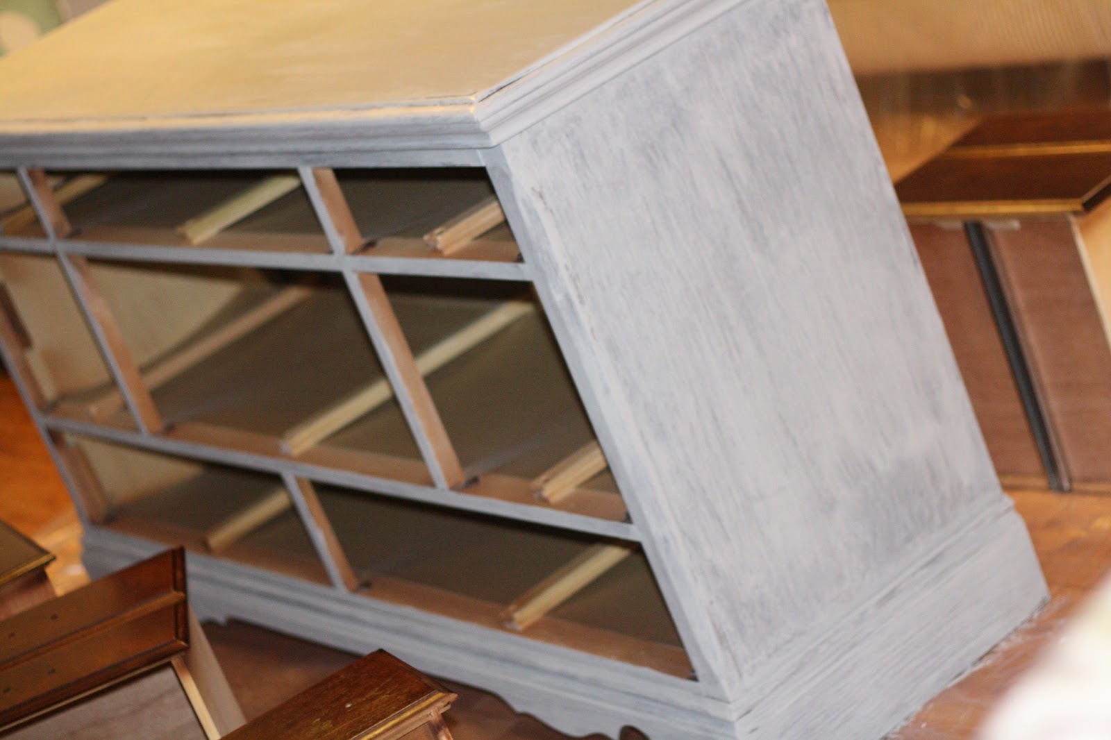 Domestic Mother Maison Blanche Chalk Paint Tutorial Dresser Redo