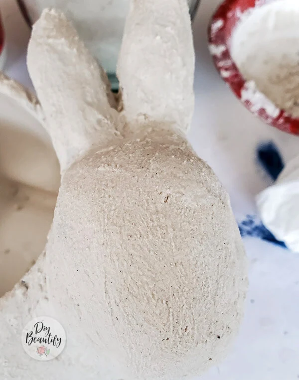 DIY Faux Stone Bunny Planter - DIY Beautify - Creating Beauty at Home