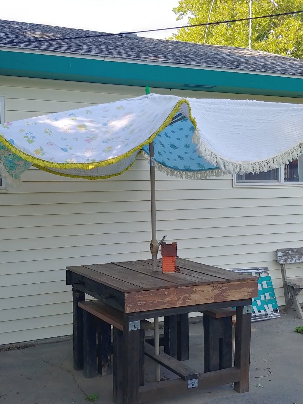 How to DIY a Patio Umbrella Cover Little Vintage Cottage