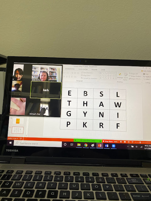 Boggle Game to Play on Zoom With Students