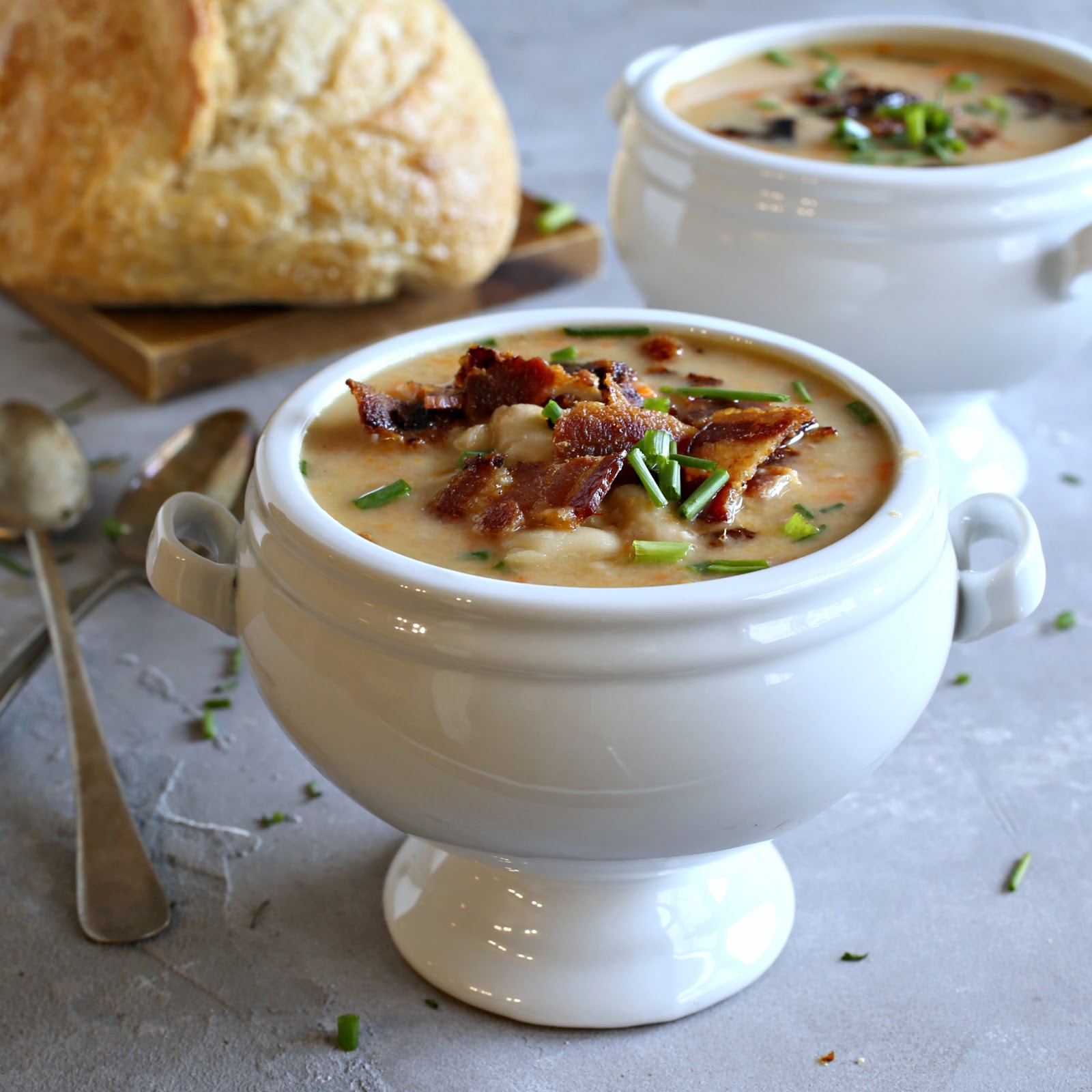 Hungry Couple White Bean Stew with Bacon