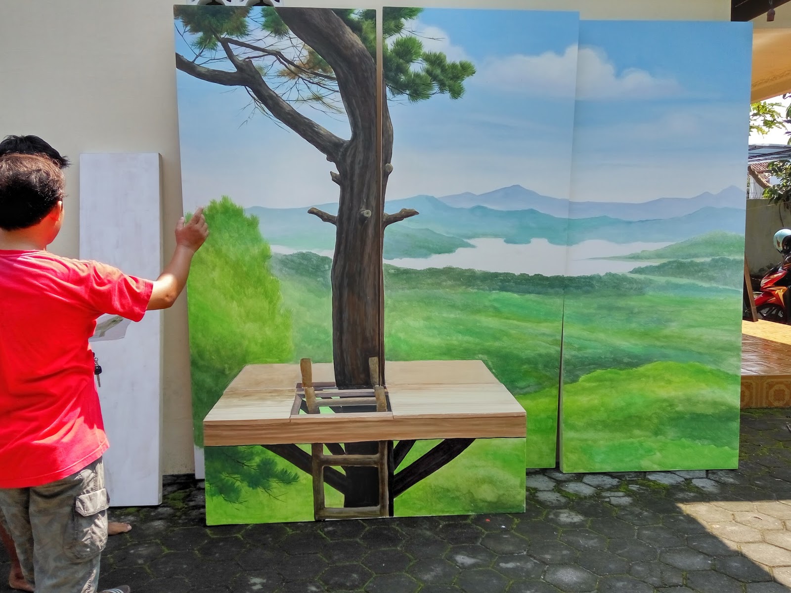 Project with Dinas Pariwisata Sleman Jogja Painting