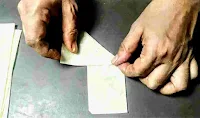 Making onion samosa cone with patti sheet