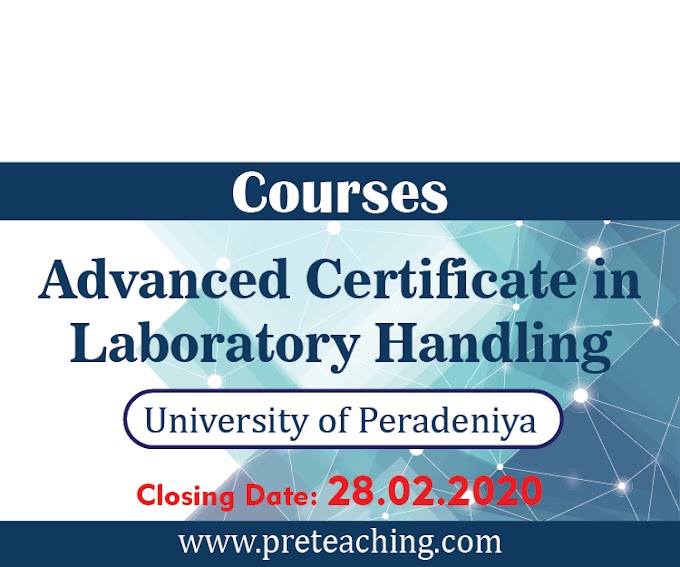 Advanced Certificate in Laboratory Handling