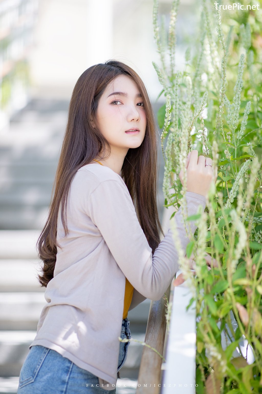 Image-Thailand-Cute-Model-Creammy-Chanama-Beautiful-Angel-In-Flower-Garden-TruePic.net- Picture-84