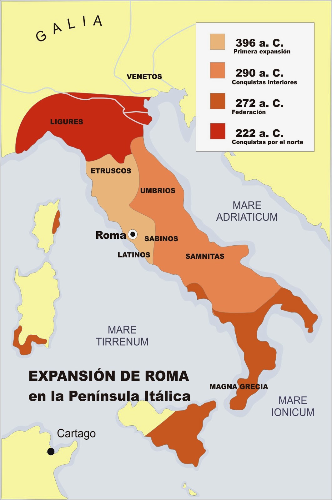 Profesor De Historia Geografía Y Arte Mapas Del Imperio Romano