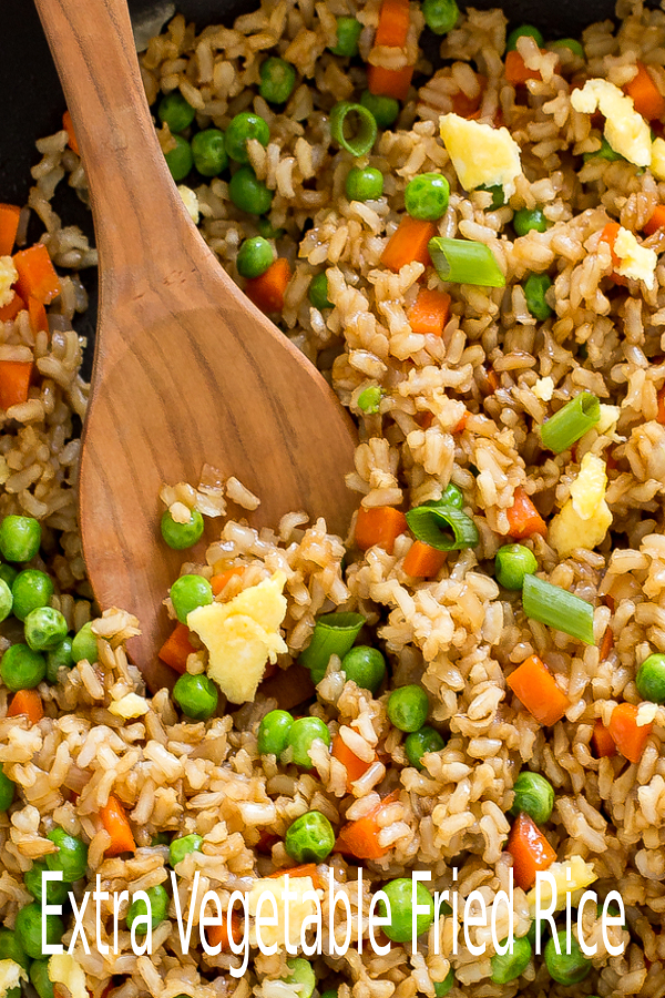 Extra Vegetable Fried Rice happy cook