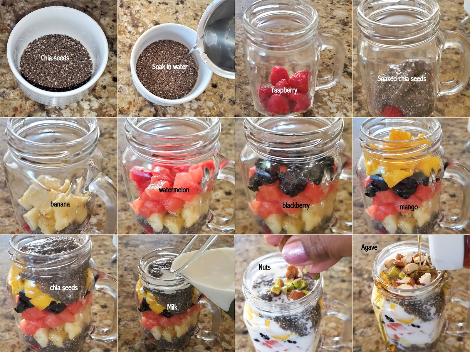 Sailaja Kitchen...A site for all food lovers! Fruit & Nut Chia Salad