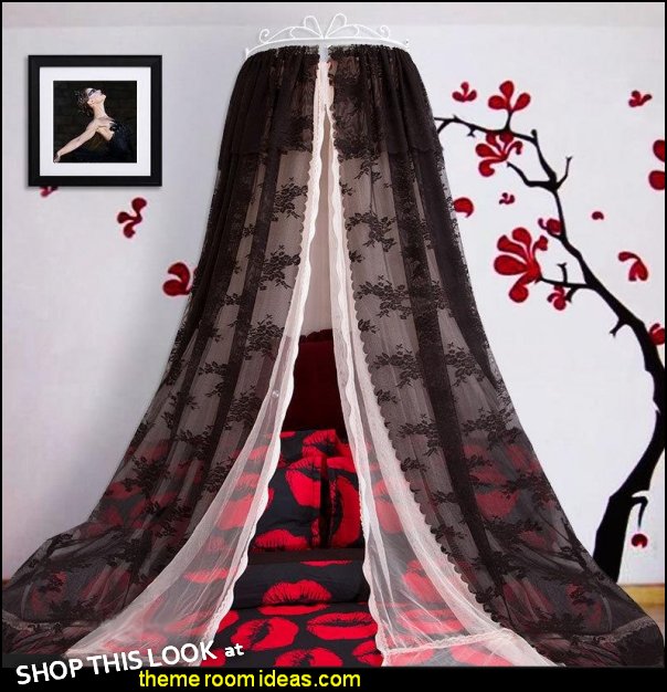 Princess Crown Design Double Lace Black Bed Canopy gothic bedroom decor  Gothic bedroom ideas - Gothic bedroom decor - Gothic bedding - Gothic wall decorations - Gothic furniture - Gothic Wall Murals - Gothic chic - Victorian Gothic boudoir themed decor - gothic living room - vampire bedroom decorating ideas - Graveyard bedroom ideas - Gothic style bedroom decorating ideas