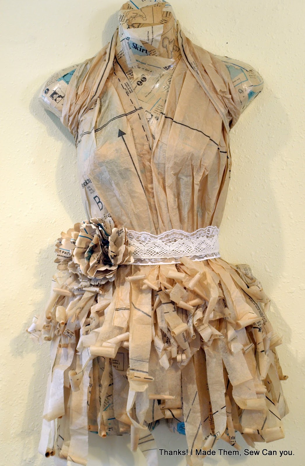 Thanks! I made them!: Sewing Pattern Mannequin Wall Art